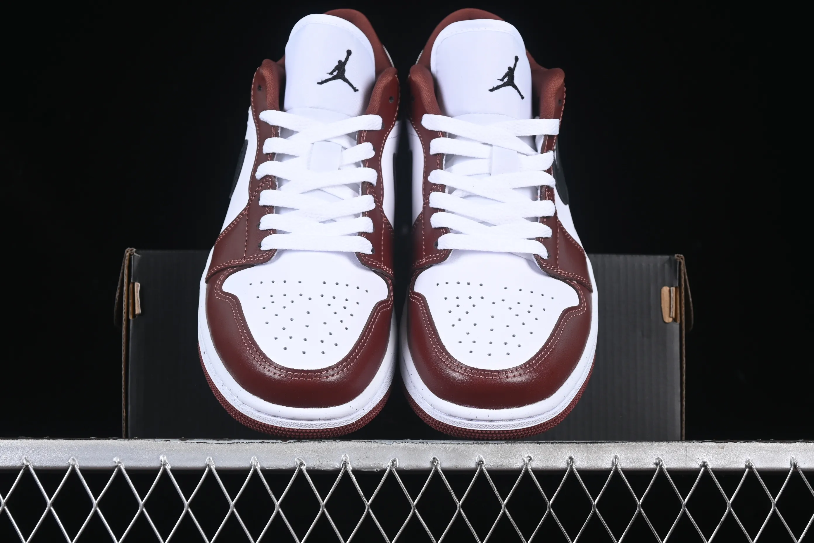 All categories Air Jordan Jordan series basketball shoes Air Jordan 1 Low G version pure original Air Jordan 1 Low AJ1 Joe 1 white wine red low-top cultural casual sneakers HF3148-102